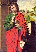 Master of Moulins, Anne of France presented by Saint John the Evangelist